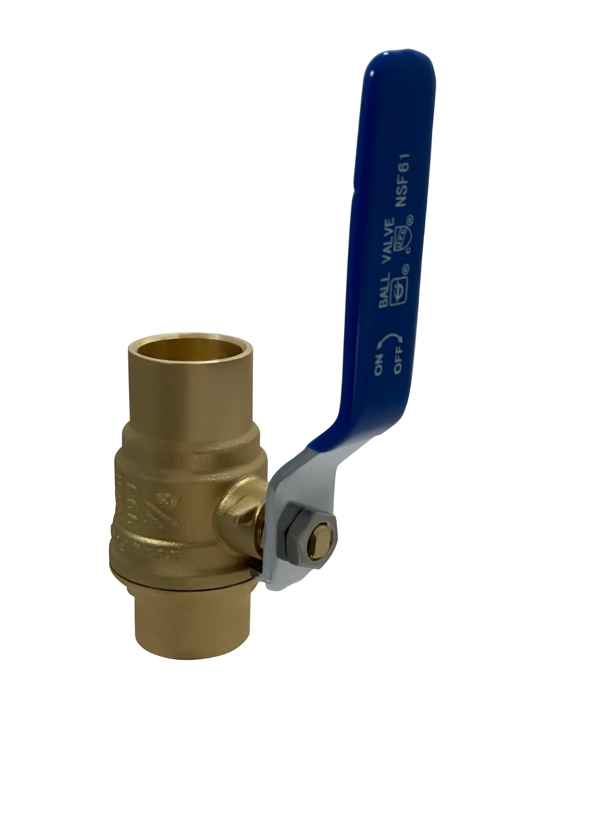 10 PIECES 3/4″ SWEAT BALL VALVE, LEAD FREE BRASS, FULL PORT, 600 WOG, 1/4 TURN