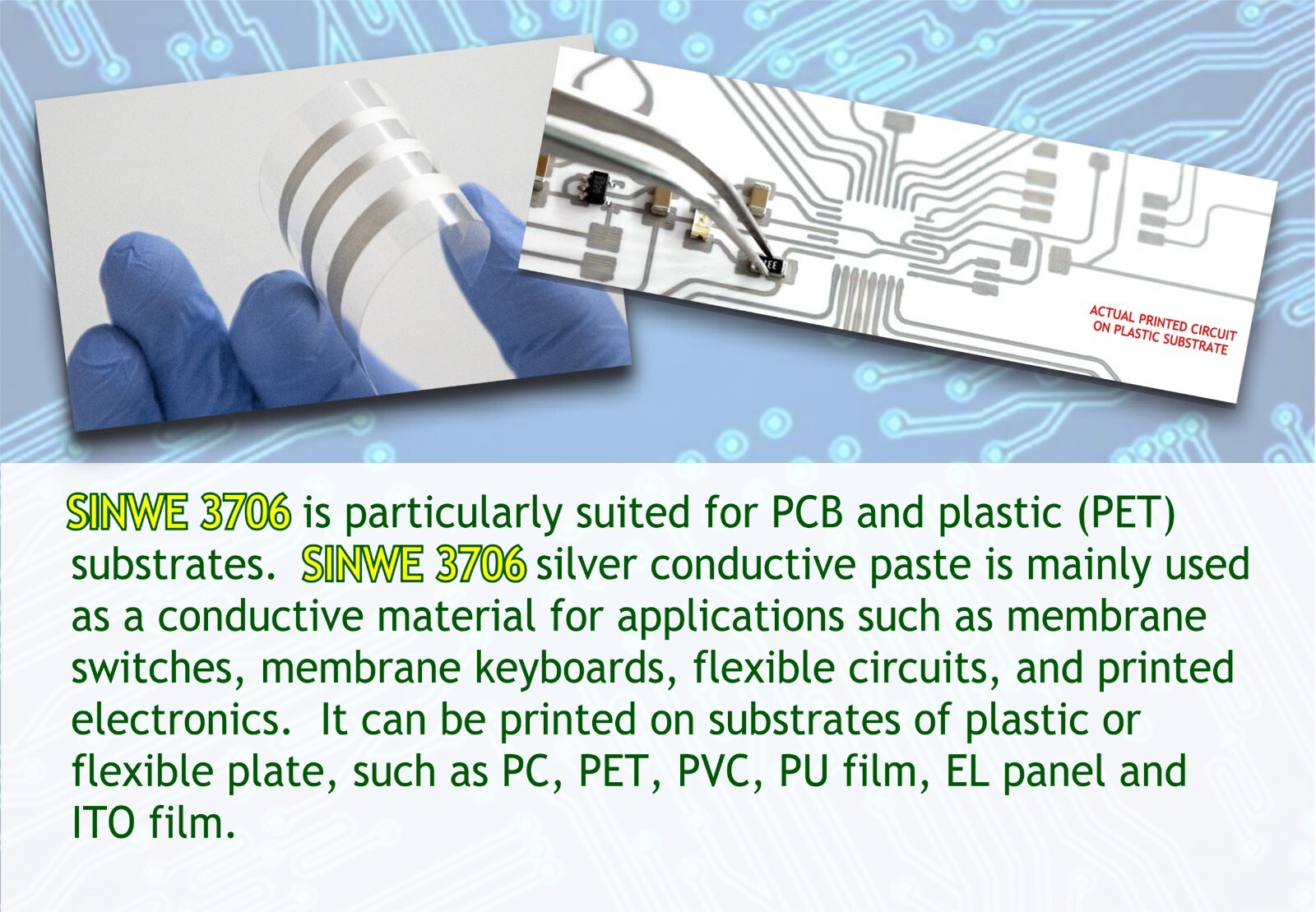 SINWE Silver Conductive Paste – PCB repair, SMD mounting – 0.5cc/mL syringe