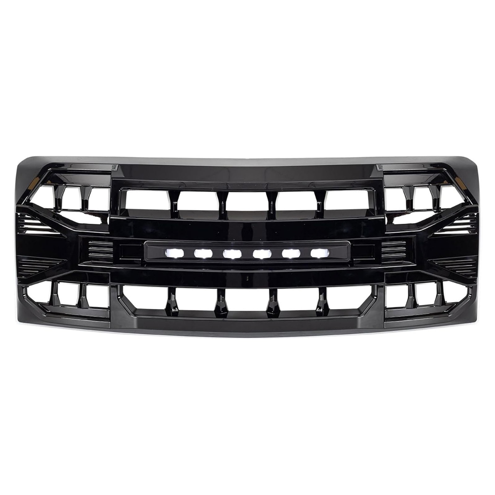 AMERICAN MODIFIED Front Armor Grille Compatible w/ 09-14 Ford F150, Glossy Black