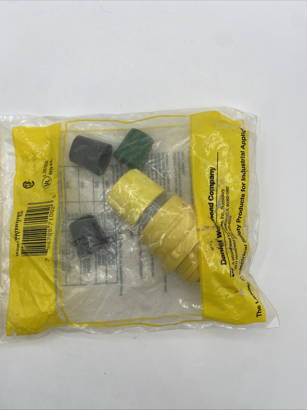 Molex Woodhead 14W47 Watertite Plug NEMA 5-15 Male 15A 125V Water Tight Sealed
