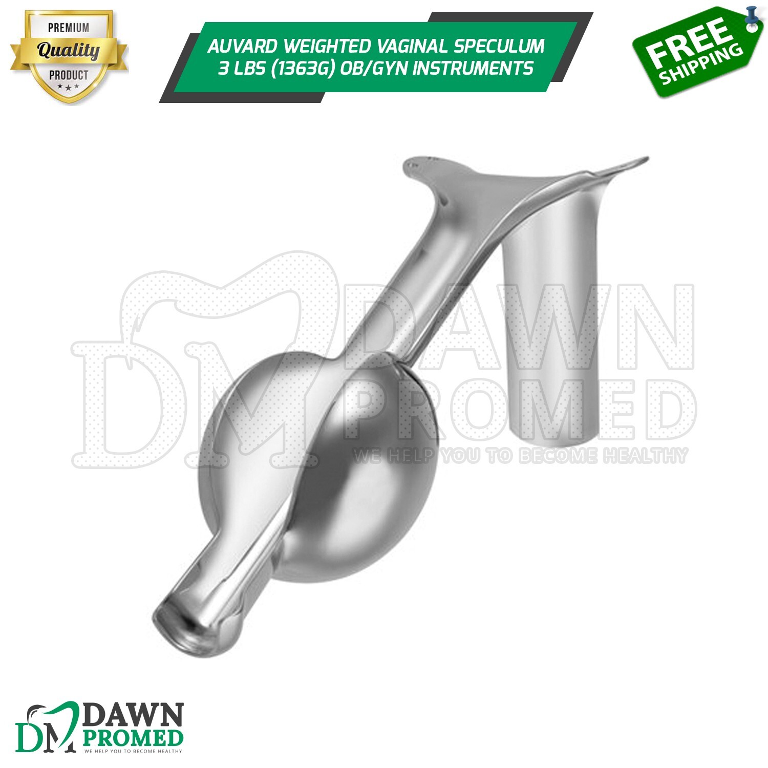 AUVARD Weighted Vaginal Speculum 9″ 3 lbs (1363g) OB/GYN Surgical Inst German Gr