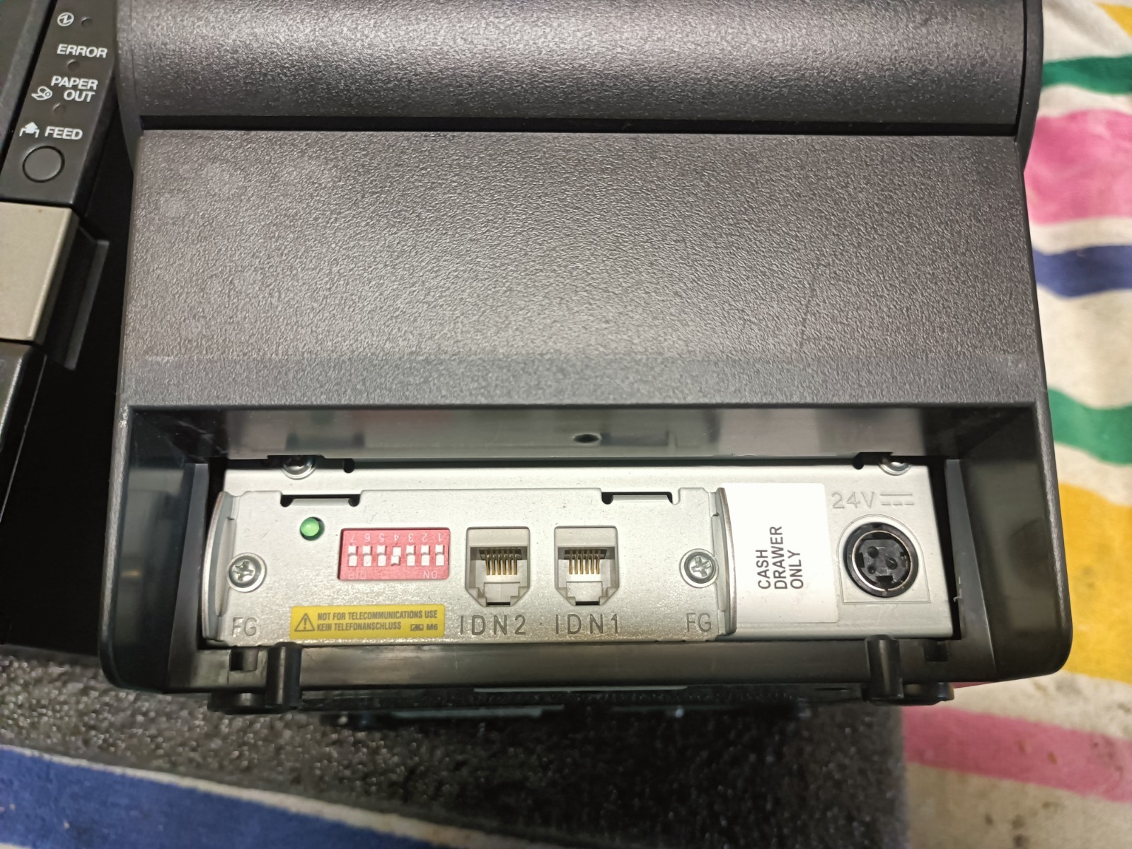 EPSON MICROS TM-T88 IV POS IDN THERMAL RECEIPT PRINTER + Power Supply