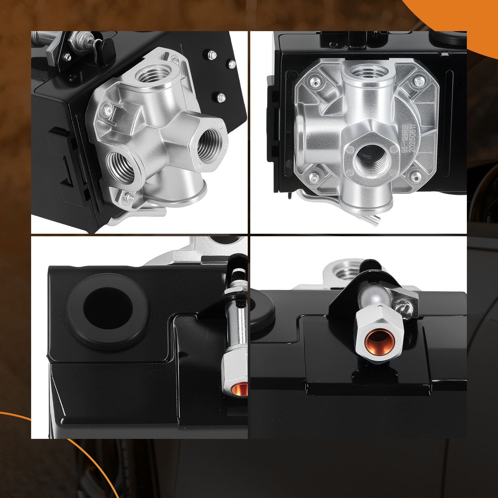 Air Compressor Pressure Switch For LF10-4H 95-125 PSI ABS Copper Durable new