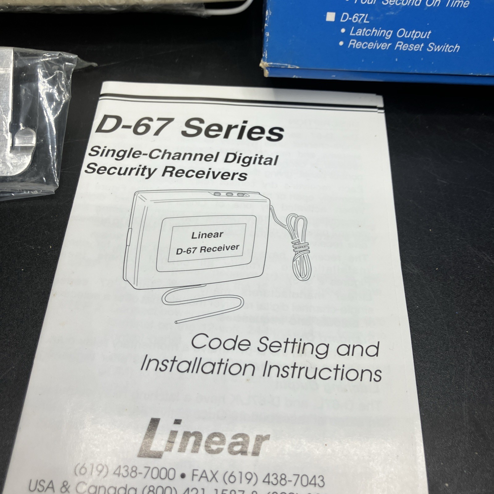 Linear D-67 Wireless Single Channel Digital Receiver Beige