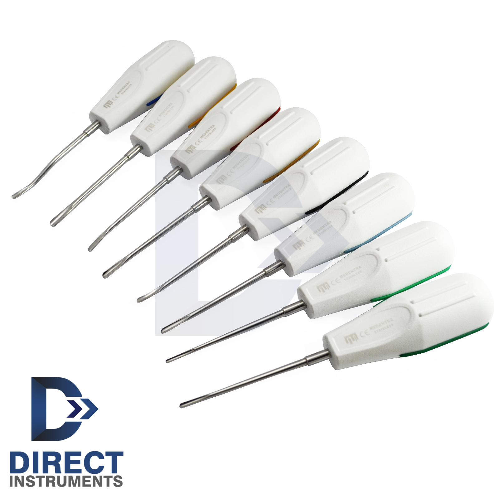 8 Pcs Dental Luxating Elevators Oral Surgery Tooth Extraction Apical Root Tip CE