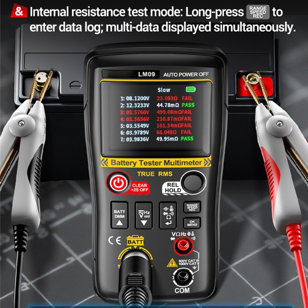 for 2 in 1 Tester for Battery Internal Resistance and Multifunctional