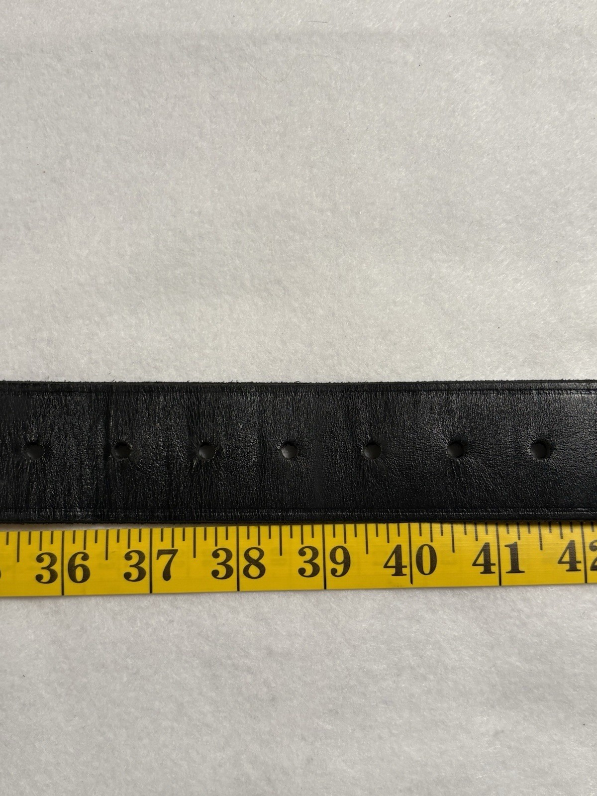 BOSTON Leather 38” Garrison Black Work Belt US Postal Approved #6605 1 5/8” Wide