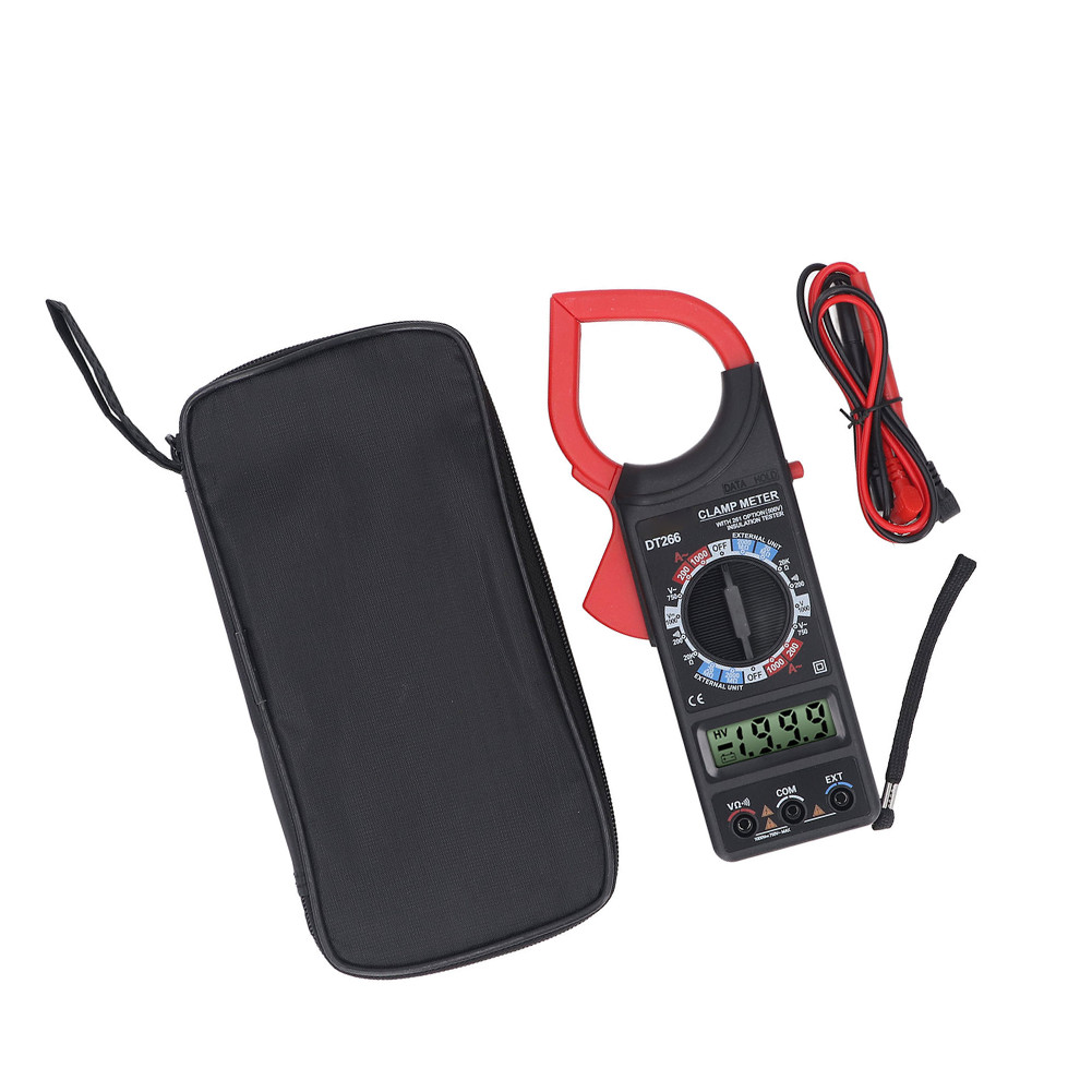 DT266 Digital Clamp Meter with Wide Range AC 0 1000A DC 0 1000V Measurement