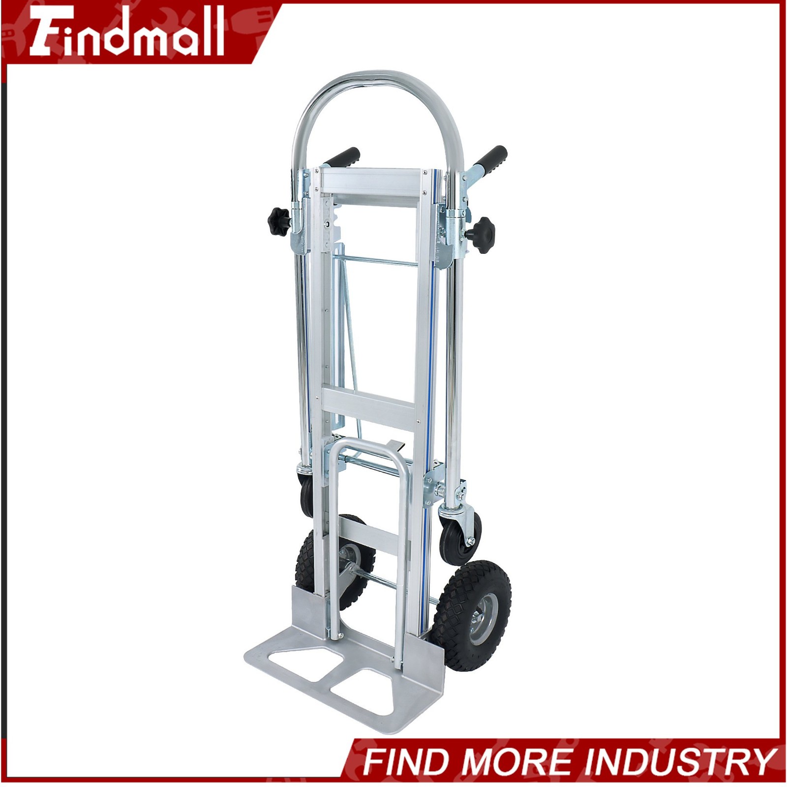 Findmall 3 In 1 Hand Truck Aluminum Convertible Hand Trucks Large 1000 Lbs