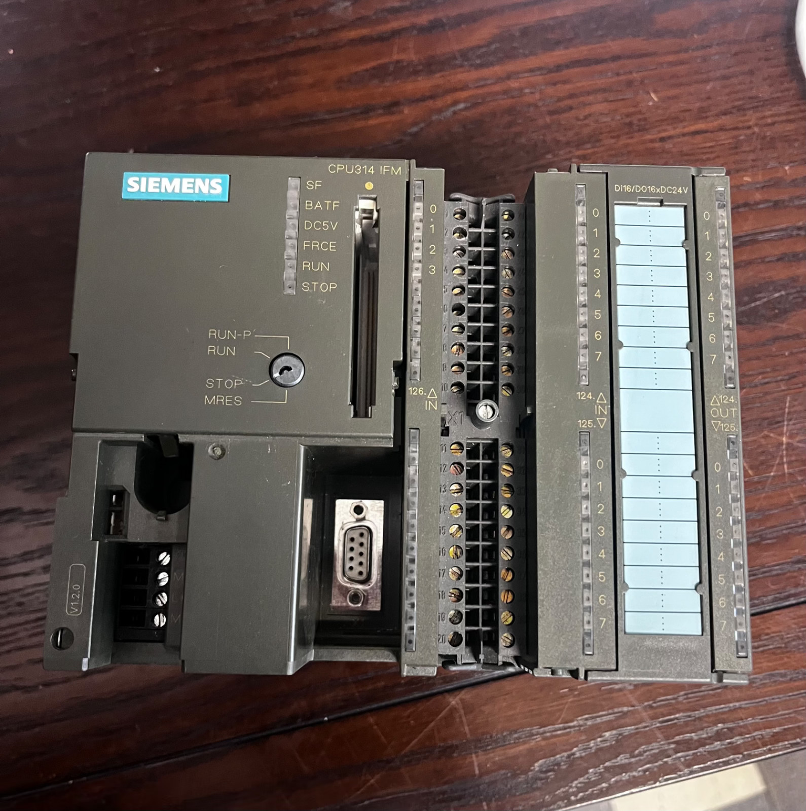Siemens SIMATIC S7‑300 CPU 314 IFM PLC 16DI/16DO + 4AI & 1AO MPI Industrial PLC