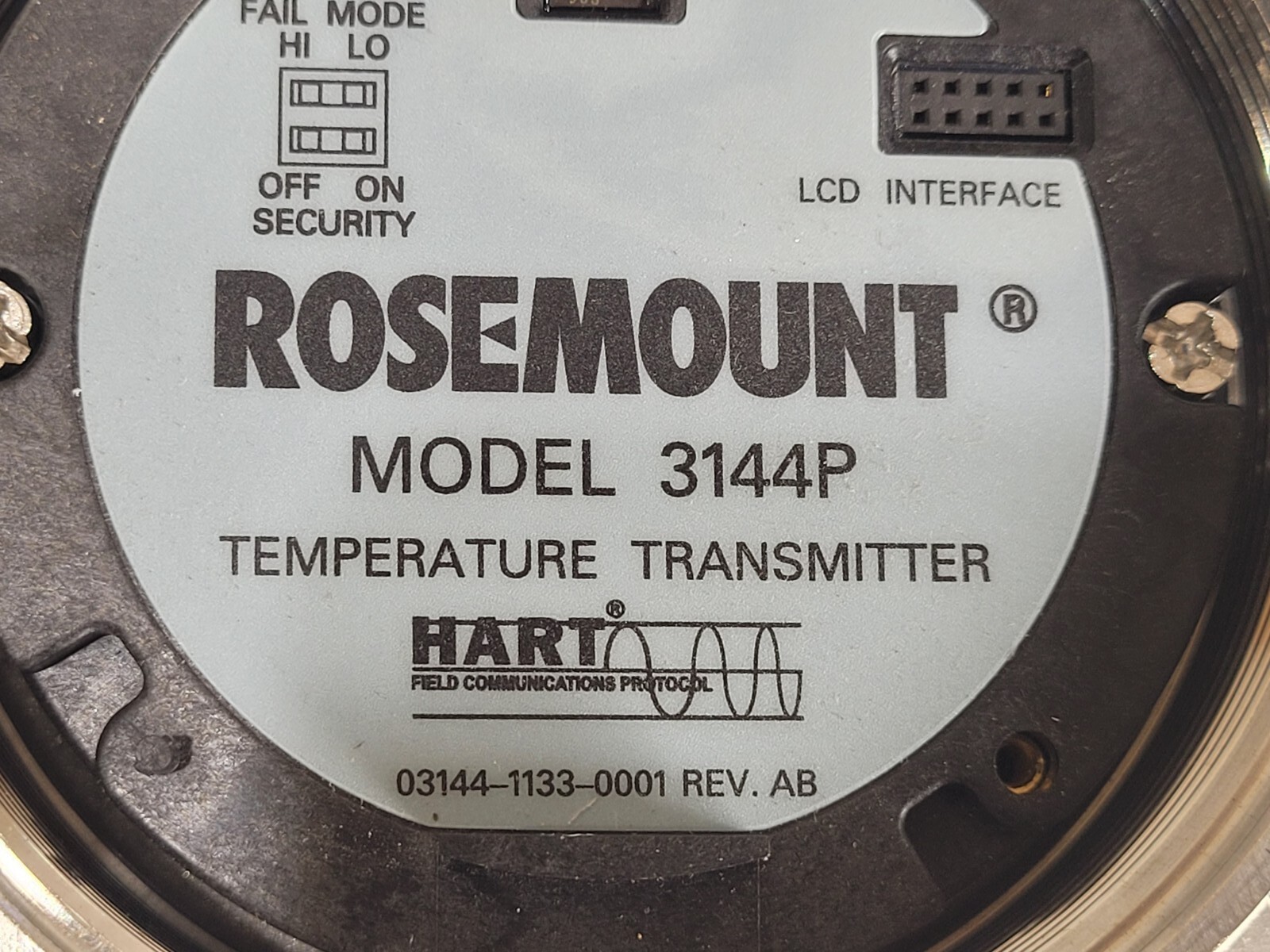 Rosemount Model 3144P Hart Transmitter Module 03144-1133-0001 Stainless