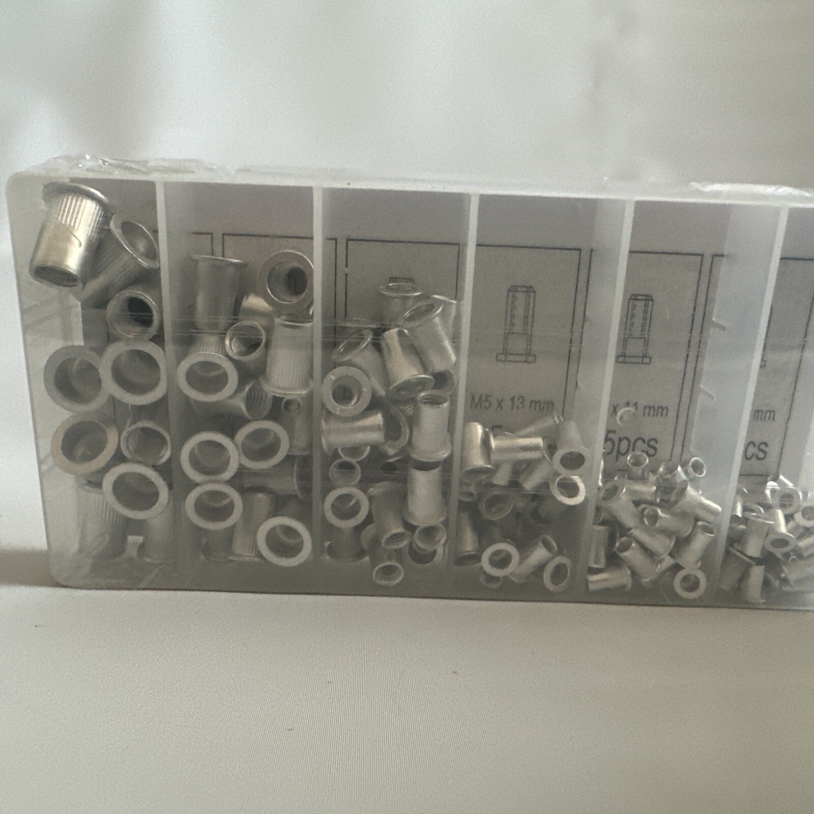 Winmax Aluminum Rivet Nut Kit Assortment 150 pcs Metric New Sealed
