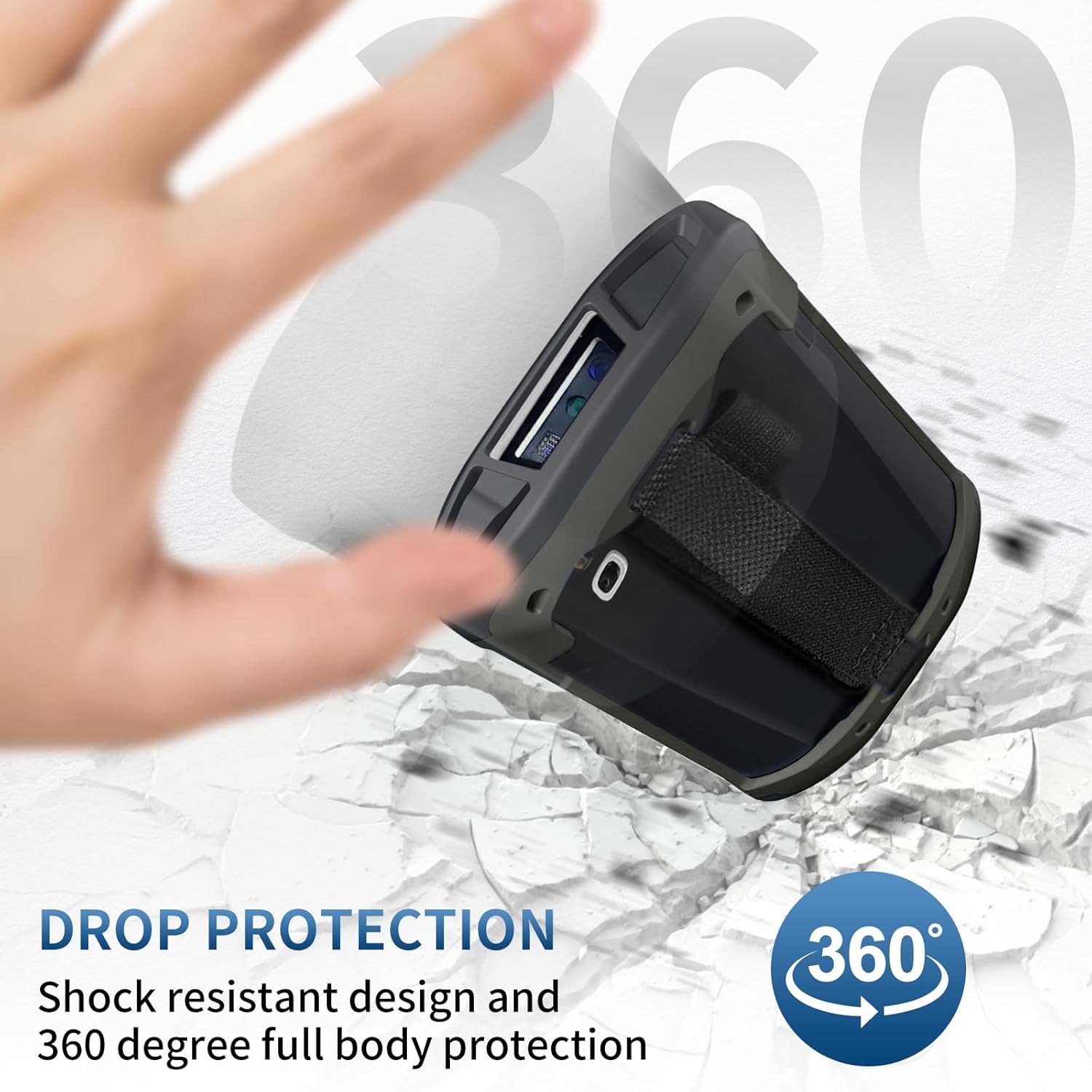 Upgraded Protective Cover Case w/ Strap for Zebra TC51 TC52 TC56 TC57 TC510K