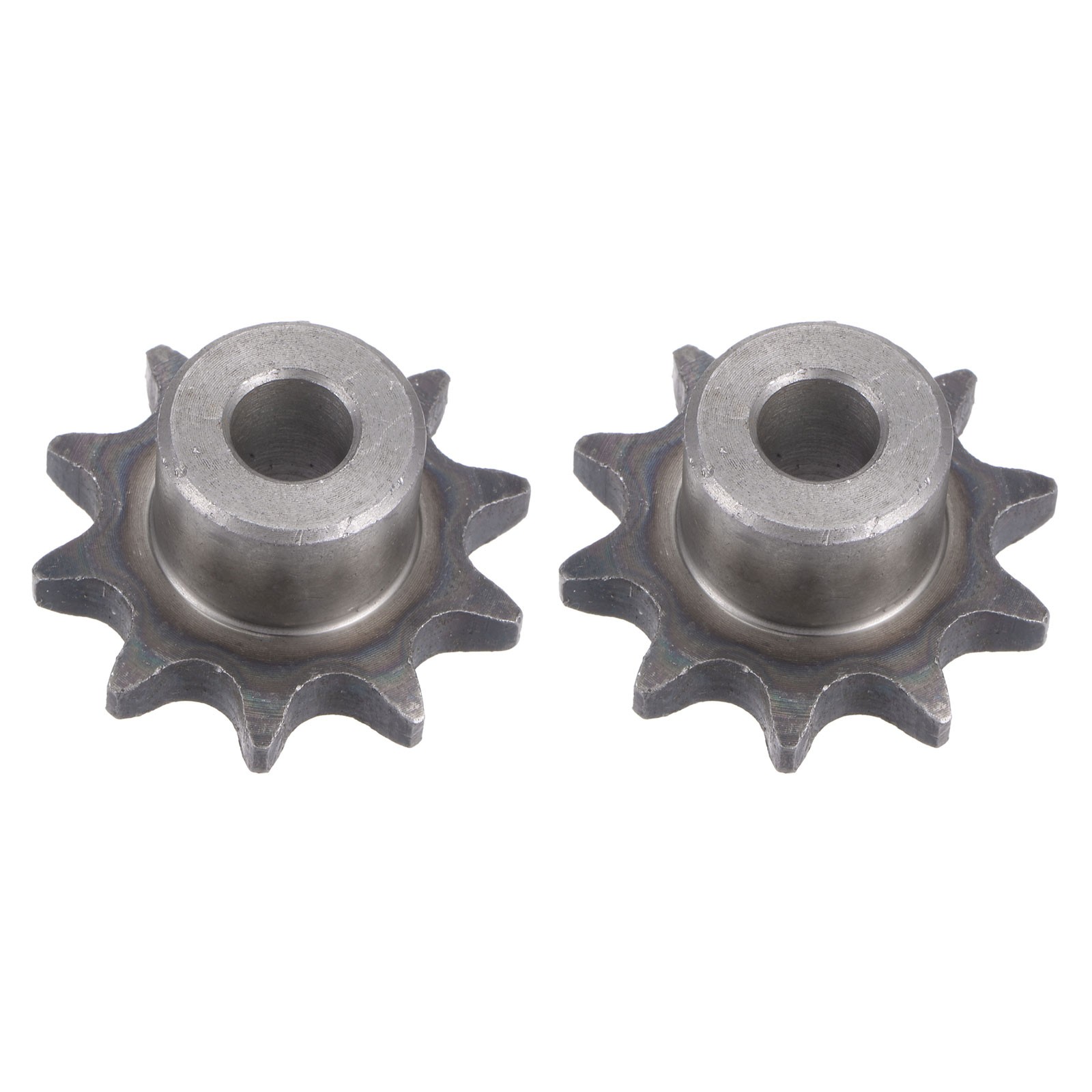 2Pcs 08B Chain Roller Sprocket 10mm Bore 1/2″ Pitch 10 Tooth Type B Sprocket