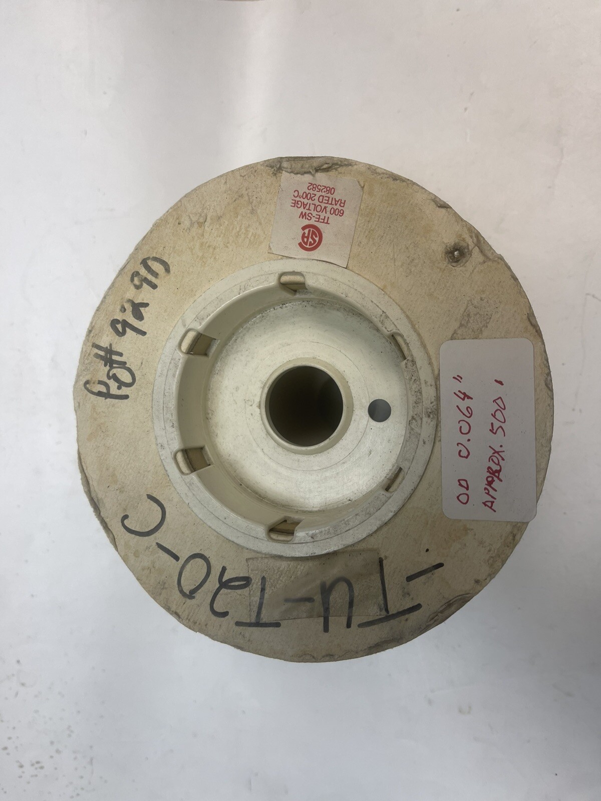 TFE Tubing TFE-SW 600V 200 DEG C 500FT APPROXIMATE 2.35LB SPOOL 0.064″ O.D.