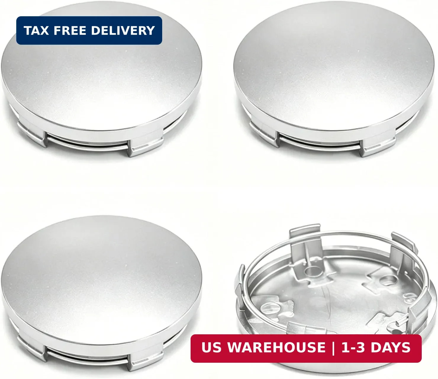 4 PCS Car Wheel Center Caps, Center Caps for Rim 60MM/2.36In OD 56MM/2.2In ID, A