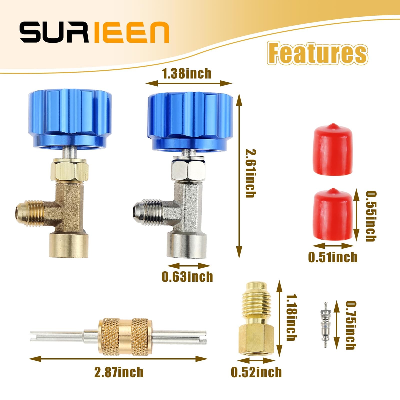 R134A Can Tap, R134A Self-Sealing and Puncture Style Refrigerant Can Tap Valv…
