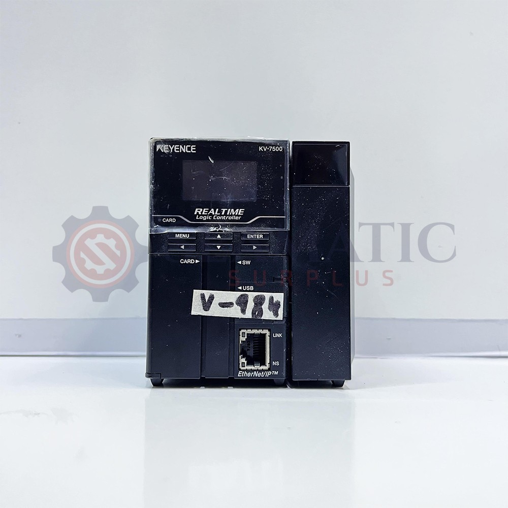 Keyence KV-7500 CPU unit with built-in EtherNet, V#984