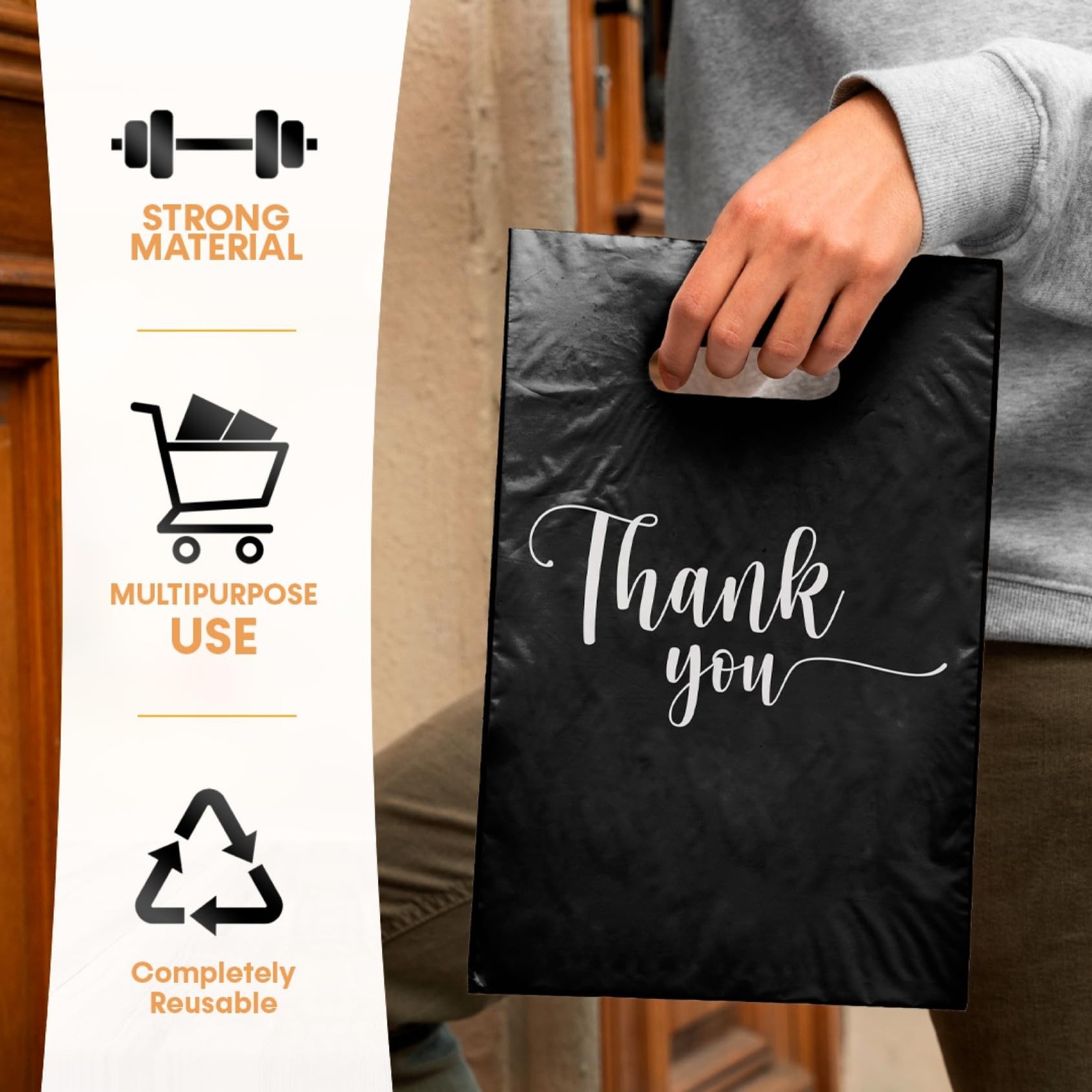 THANK YOU MERCHANDISE STORE BAGS, different sizes 9″x12″, 12″x15″, 15″x18″ 1….