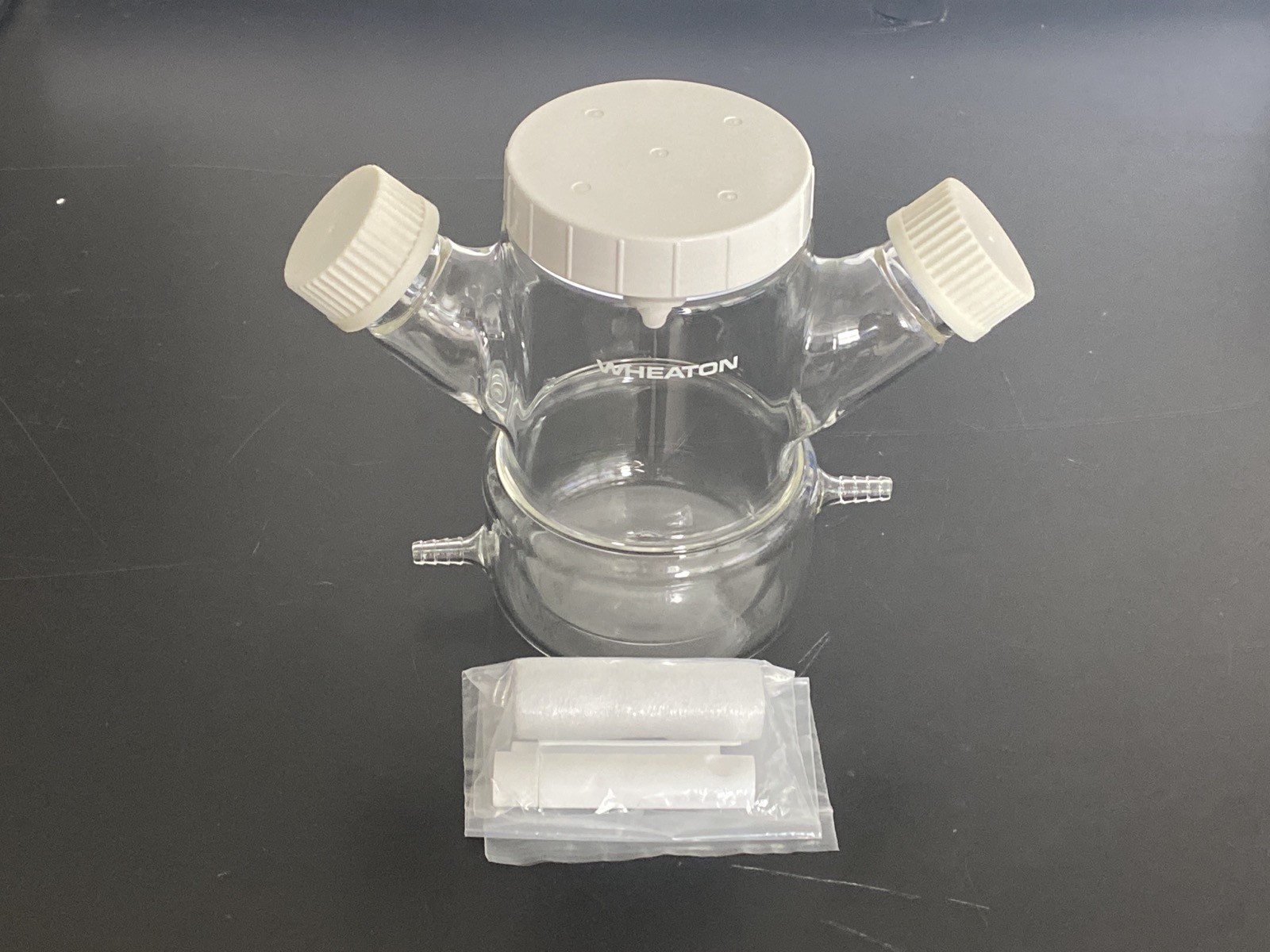 New WHEATON 500mL Celstir Glass Jacketed Spinner Flask Complete GL45 356952