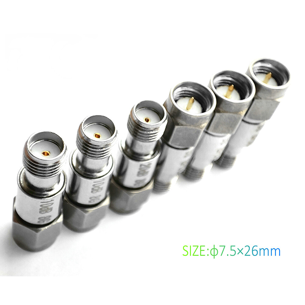 DC-8GHz 2W SMA-JK RF Attenuator Frequency 50ohm 3/5/6/10/15/20/30/40/50/60dB