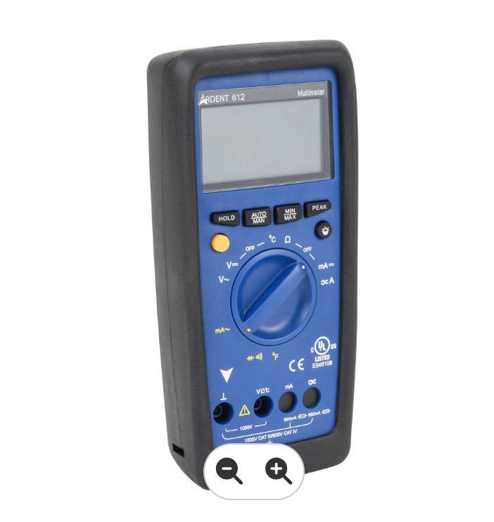 ARD-MM612 Ardent Digital Multimeter 660A CAT IV 600V CAT III 1000V