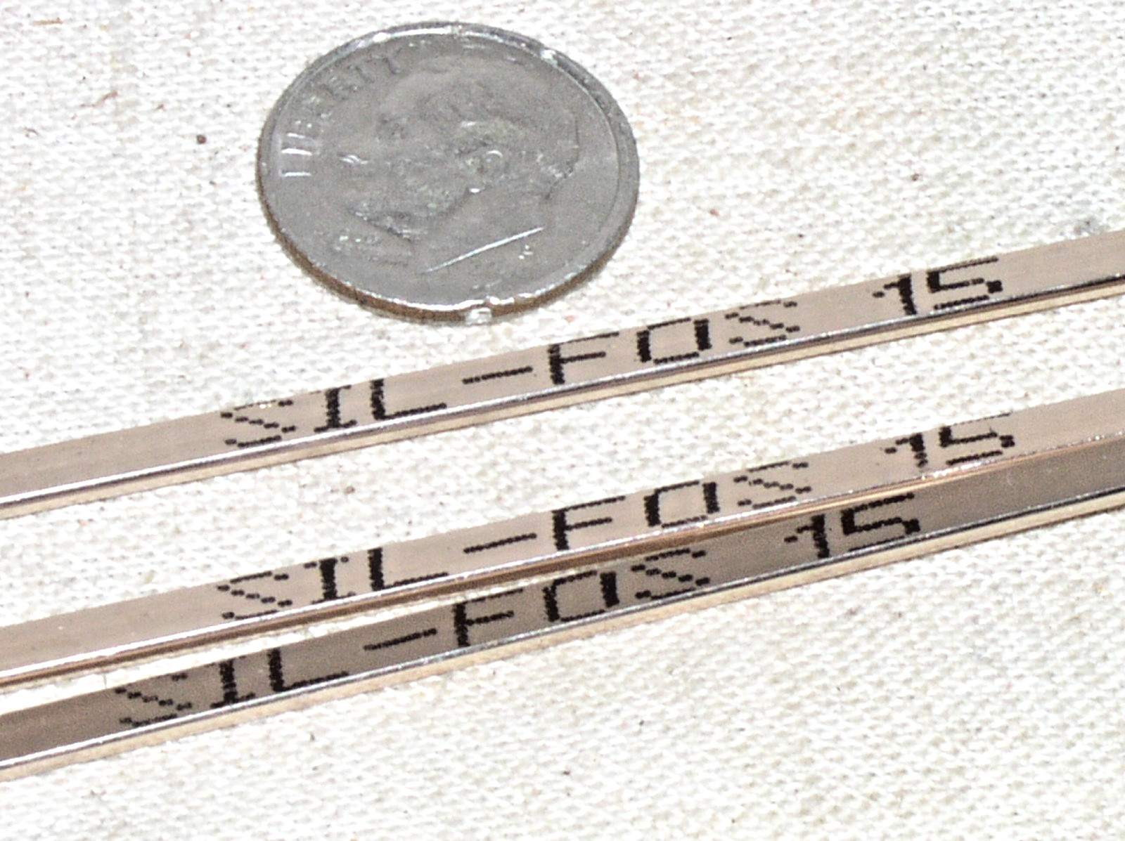 3 LUCAS MILHAUPT 95150 SIL-FOS 15 % SILVER ALLOY HVAC GRADE BRAZING RODS