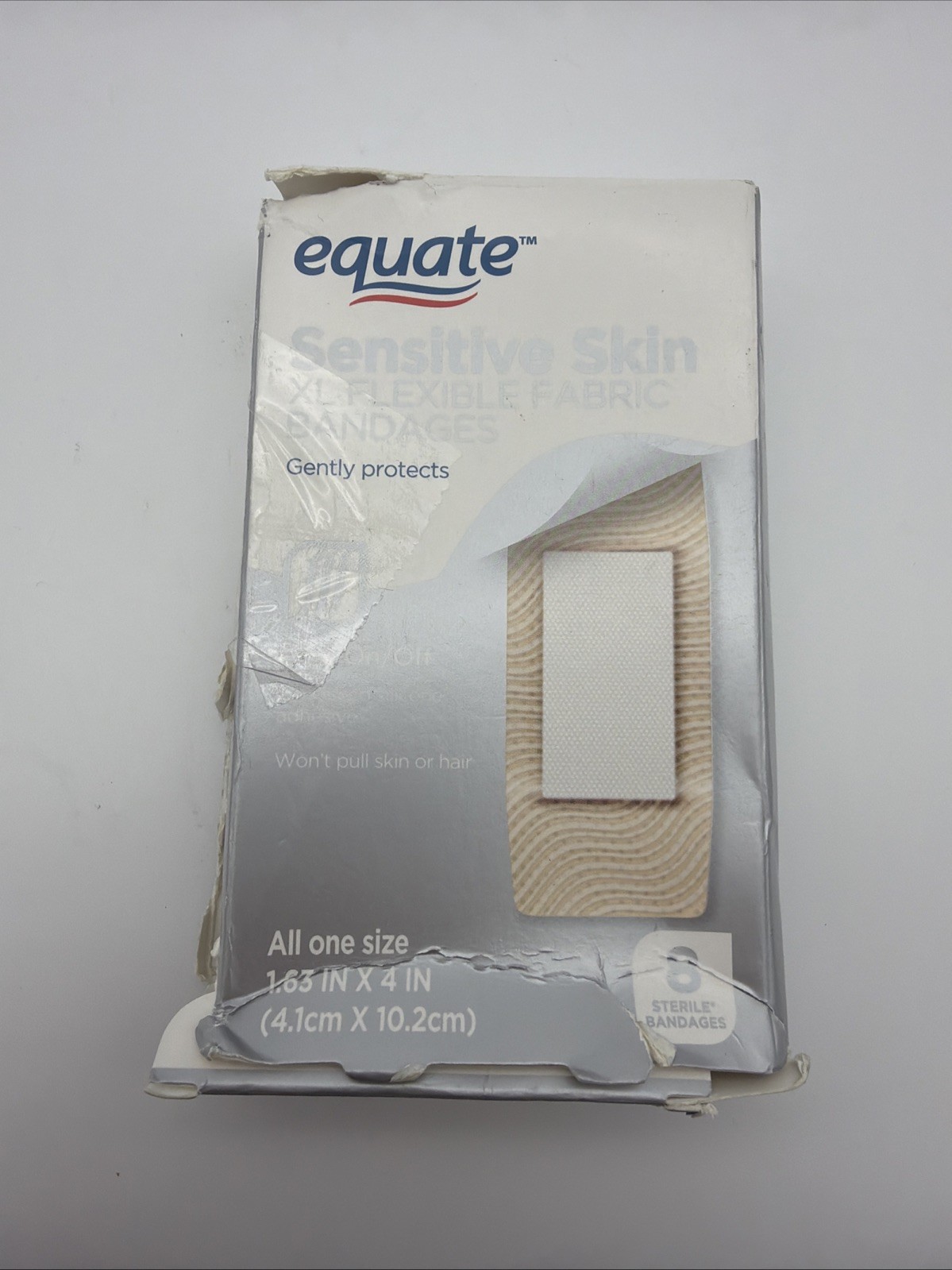 Equate Sensitive Skin XL Flexible Fabric Bandages 8 Ct 8 Count (Pack of 1)