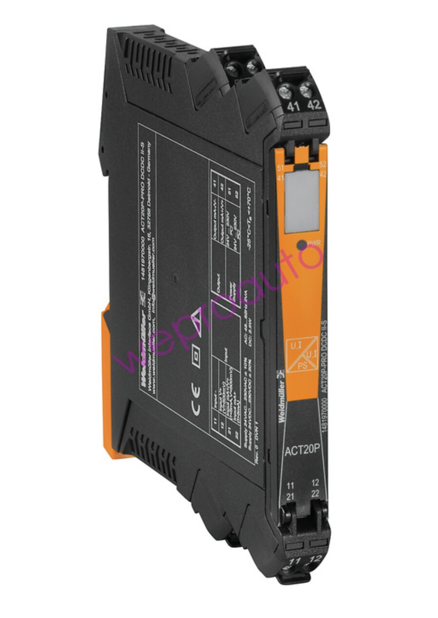 Weidmuller Analogue Signal Converters ACT20P-PRO DCDC II-S ，1481970000