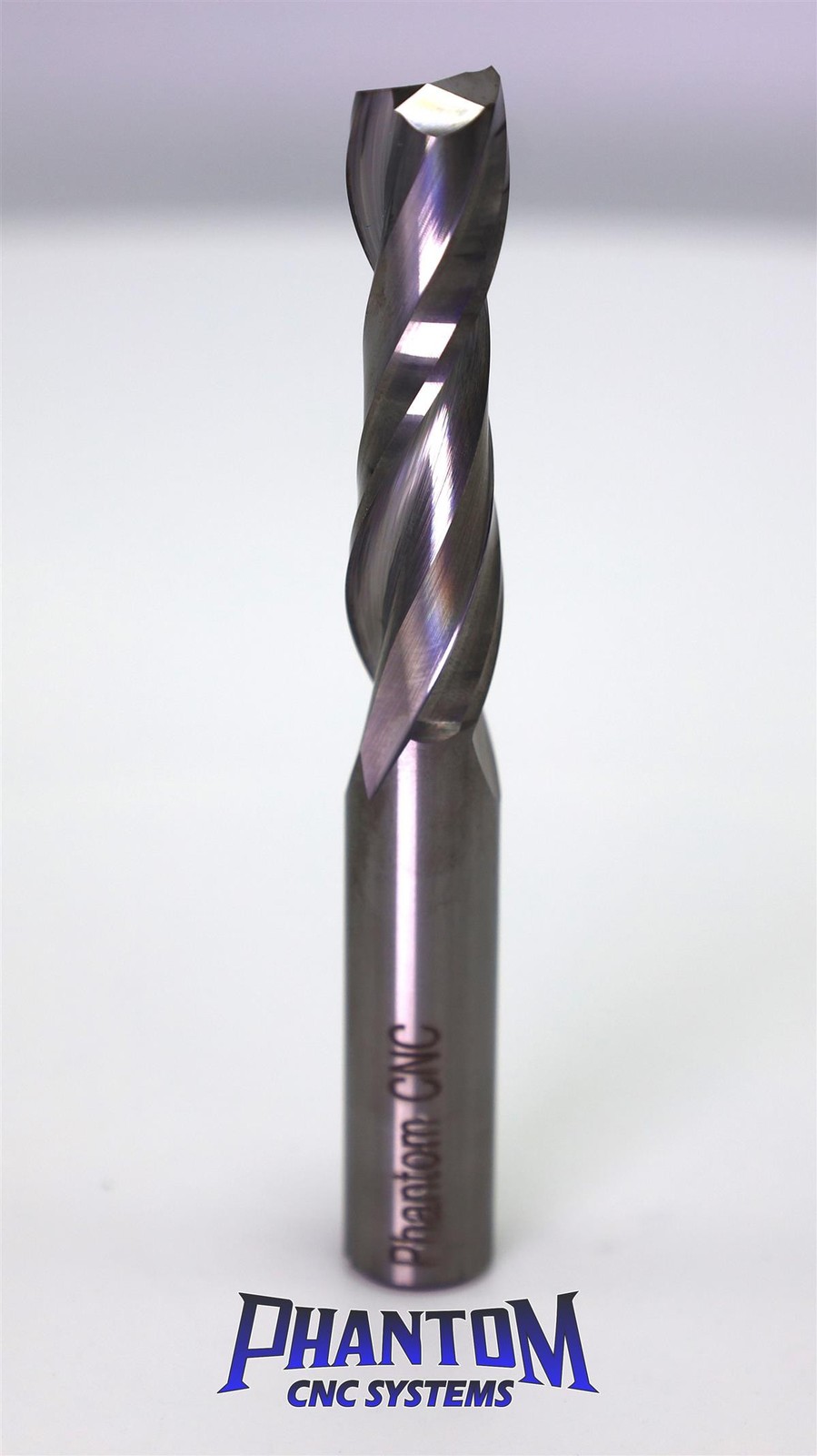 1/2″ Spiral Plunge CNC Router Bit 1/2″ Sh x 2″ CL 4″ XL 2 Flute Up-Cut Mill