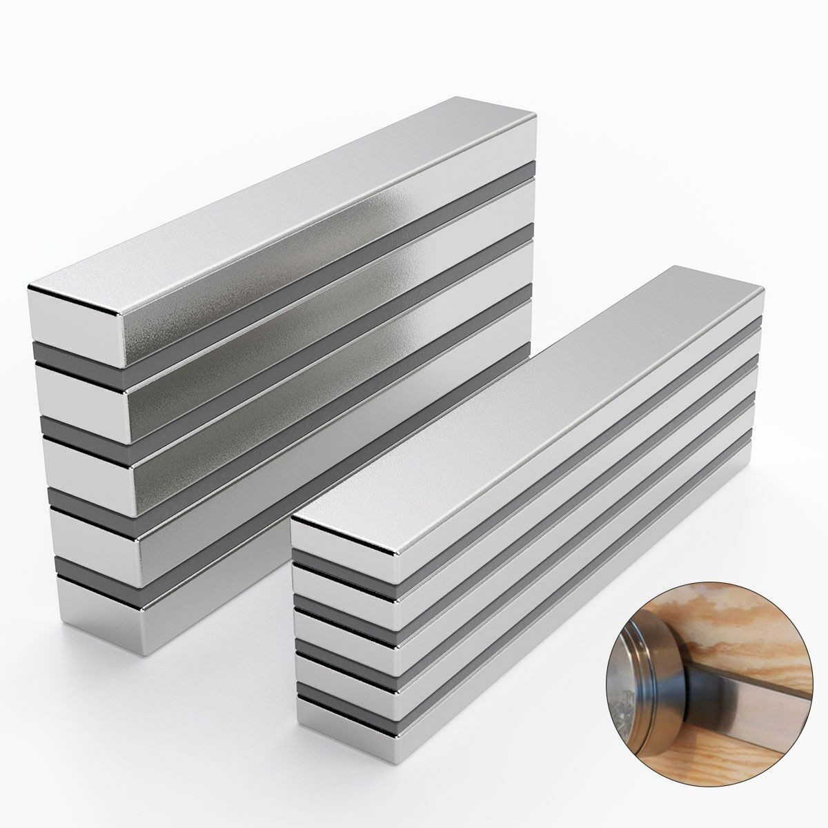 Lot10-50 N52 Strong Neodymium Magnets Rare Earth Lifting Magnets 60x10x5/3mm