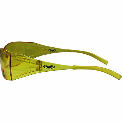 GLOBAL VISION EYE-Q SAFETY GLASSES SIDE SHIELD SHATTERPROOF UV400 YELLOW