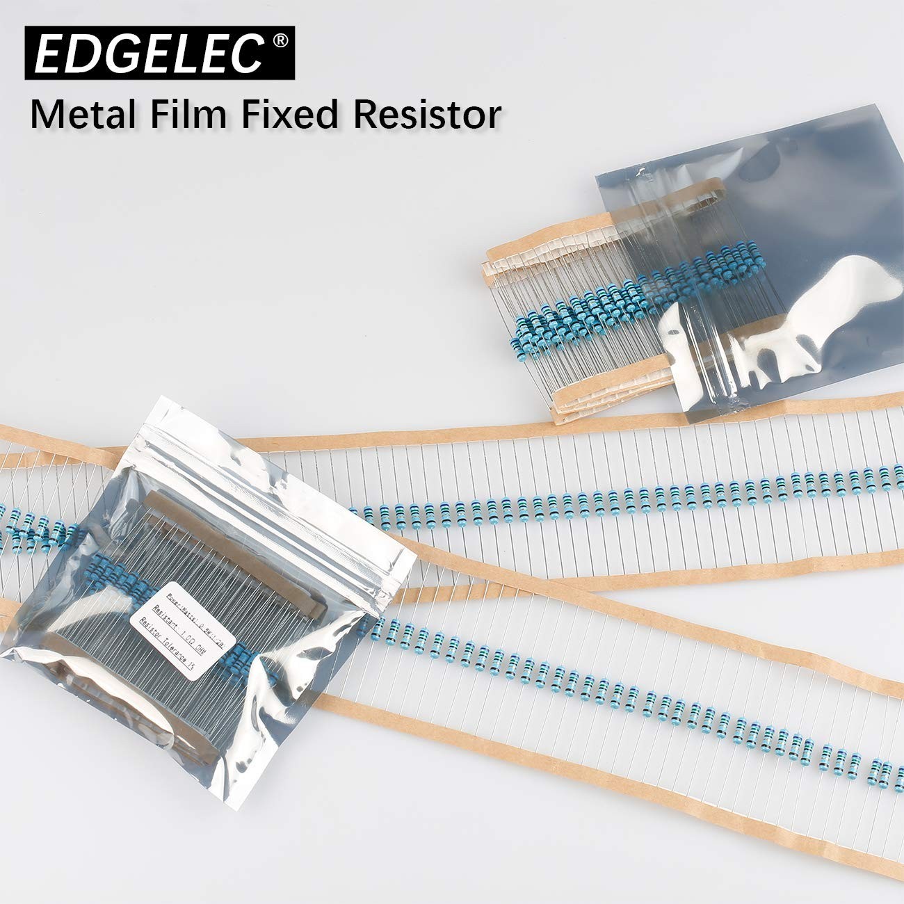 Durable 330 Ohm Fixed Resistor Set – 100 pcs, 1/2W ±1% Tolerance, Moisture-Proof