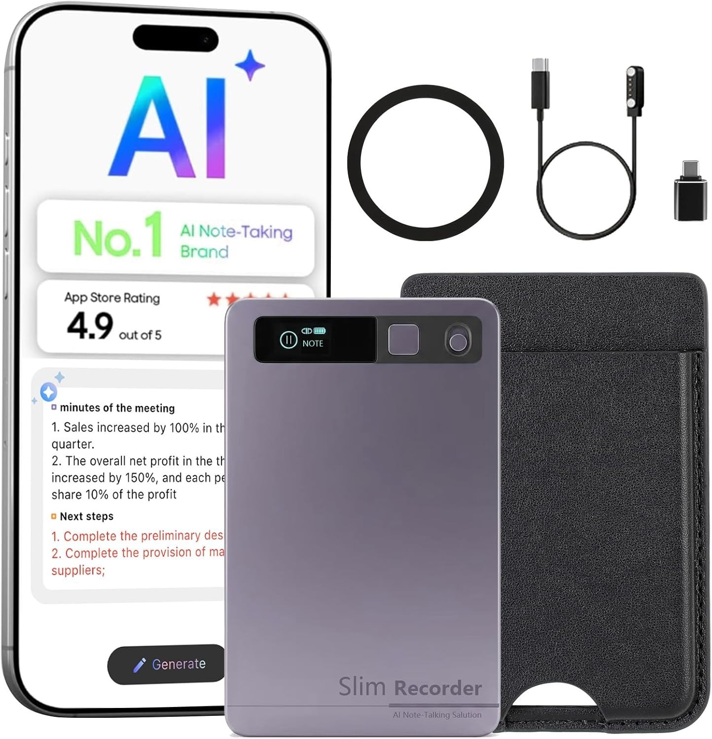 AI Voice Recorder, Transcribe & Summarize with AI