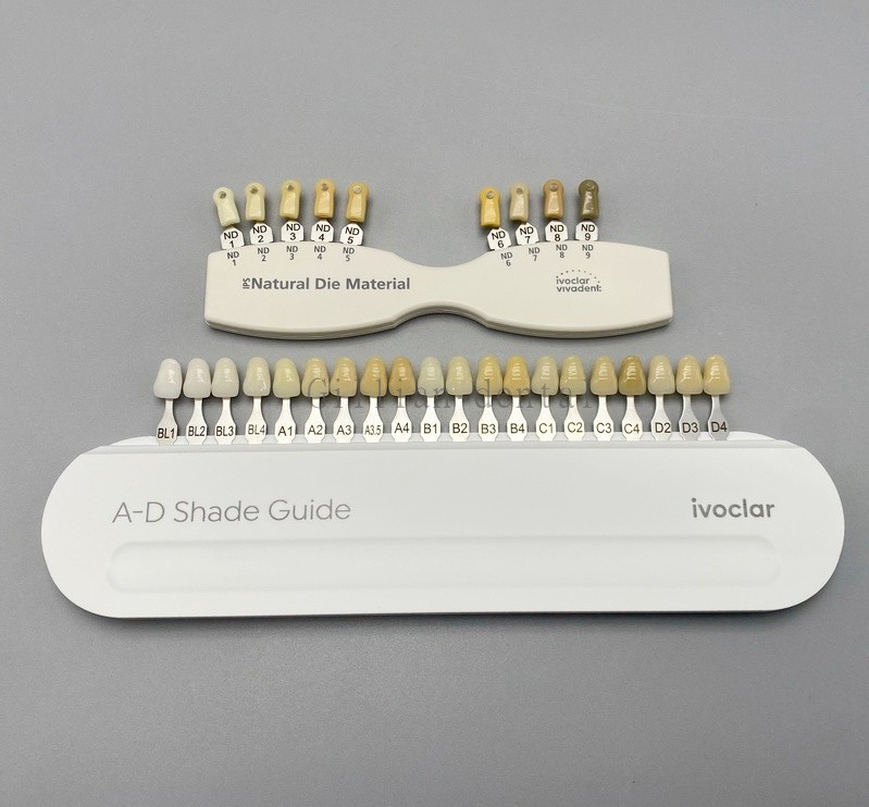 Dental IPS Natural Die Material Shade Guide Ivoclar Vivadent ND 1-9 Abutment