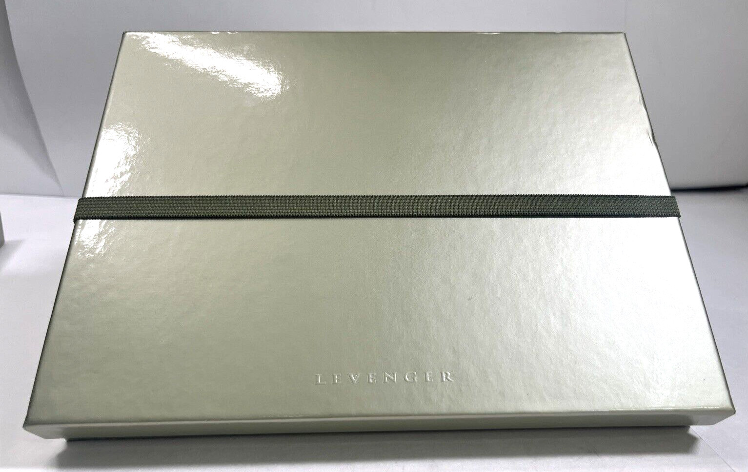 Levenger Circa Foldover Notebook Size Junior Cordova Leather Oxblood New in Box