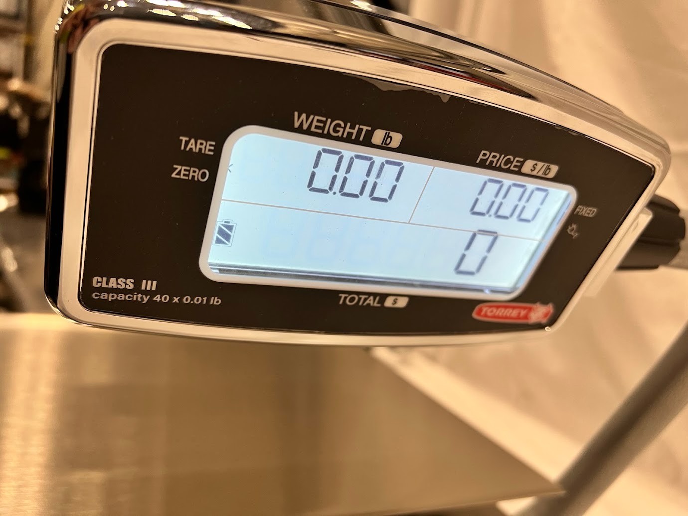 Tor Rey PC-40LT 40 lb. Digital Price Computing Scale, Legal for Trade