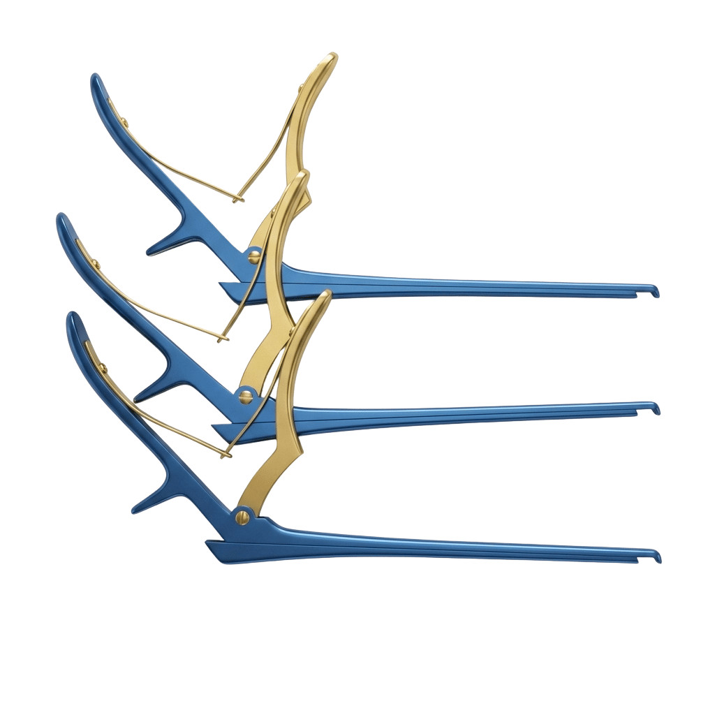 3 Pc Kerrison Rongeur Set German Stainless Steel Blue Titanium Orthopedic Spine