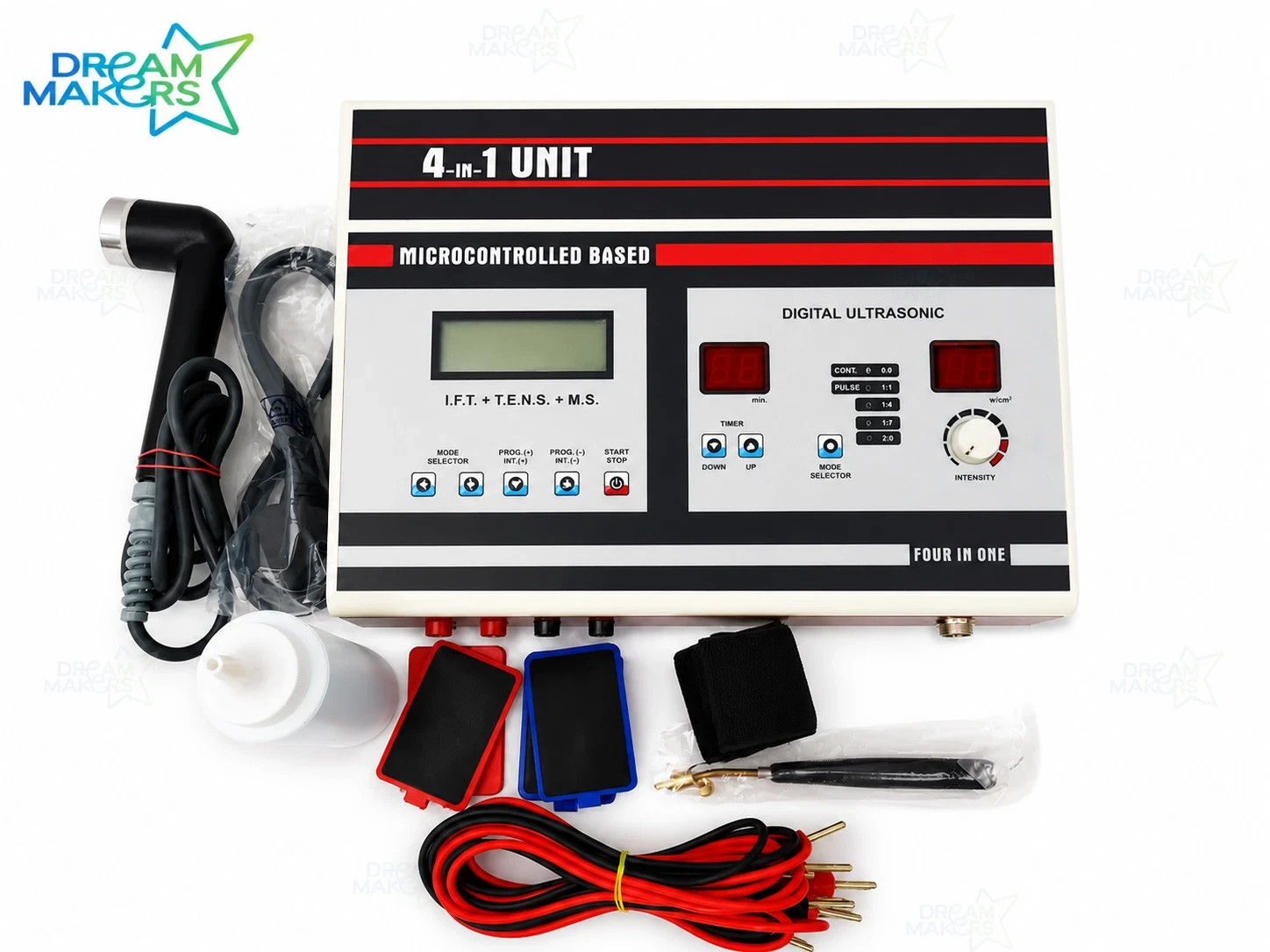 New Equipment 4- In-1 combo Combo Advance US Physio Therapy Machine