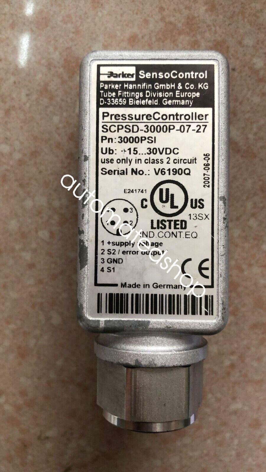 1Pcs New PARKER Pressure sensor SCPSD-3000P-07-27 Shipping DHL or FedEX