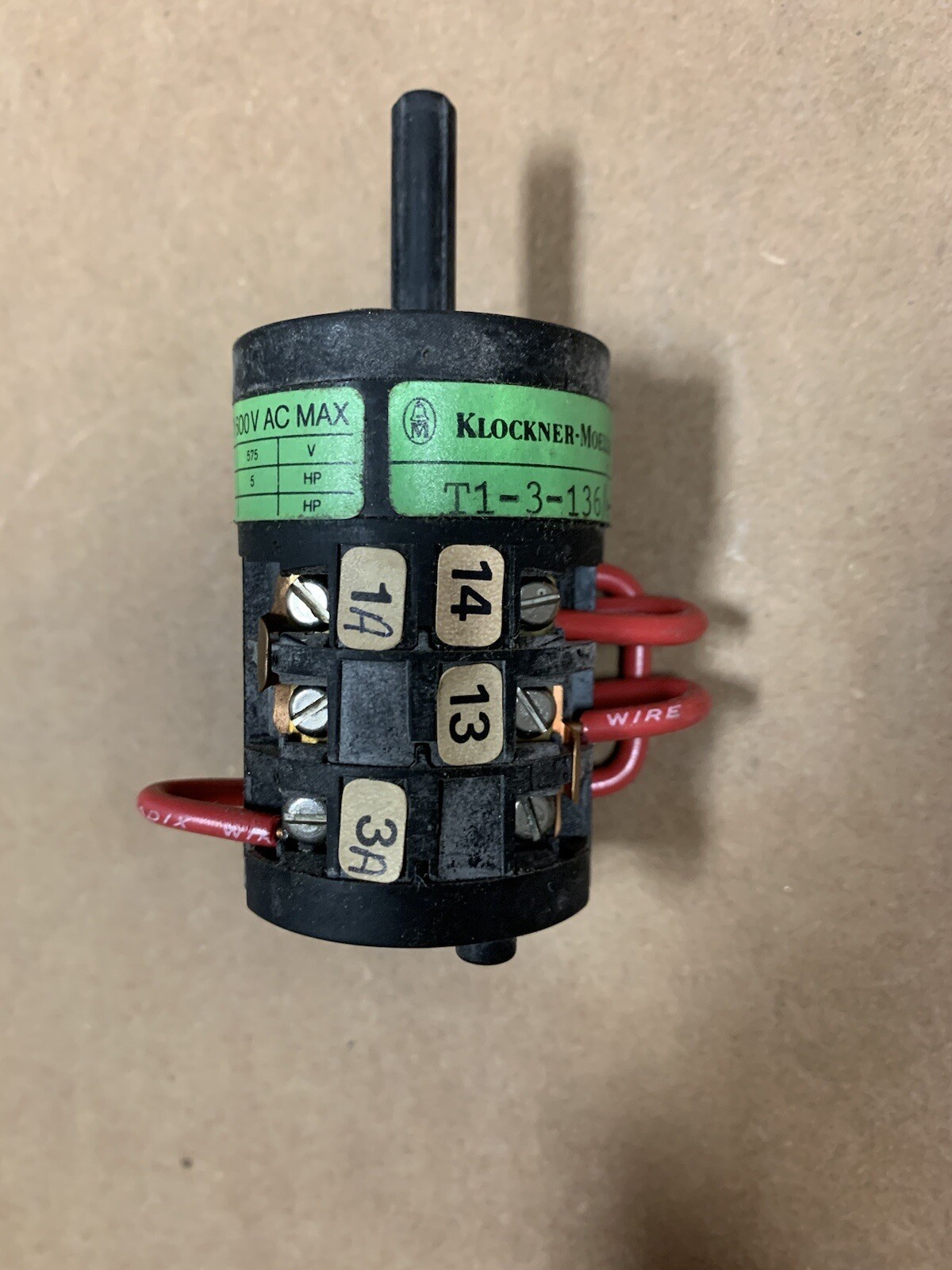 KLOCKNER-MOELLER T1-3-136 /e-NA MOUNTING CAM SWITCH IP55 IP00