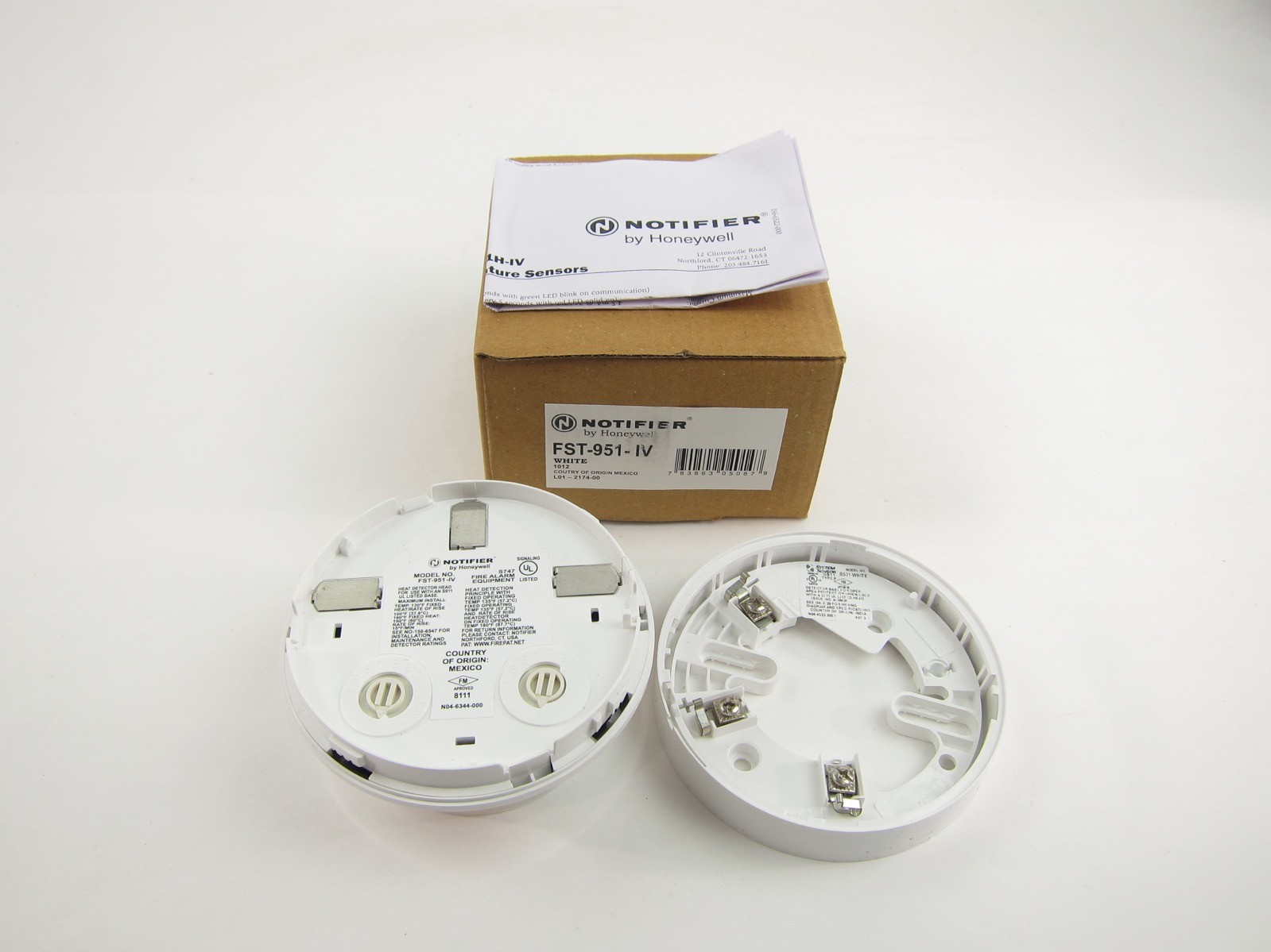 NEW Honeywell Notifier FST-951-IV Intelligent White Heat Detector FST951IV