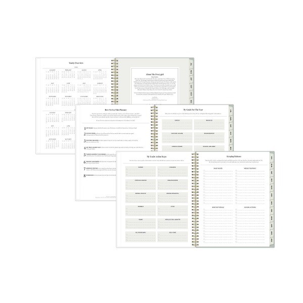 8.5"x11" 2026-2027 Weekly/Monthly Planner Solid Soft Sage Safety