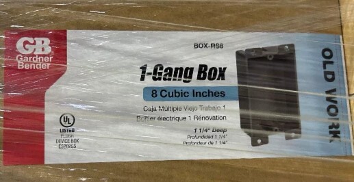 (25) 1-Gang 8 Cubic Inch PVC Old Work Standard Switch/Outlet Wall Electrical Box