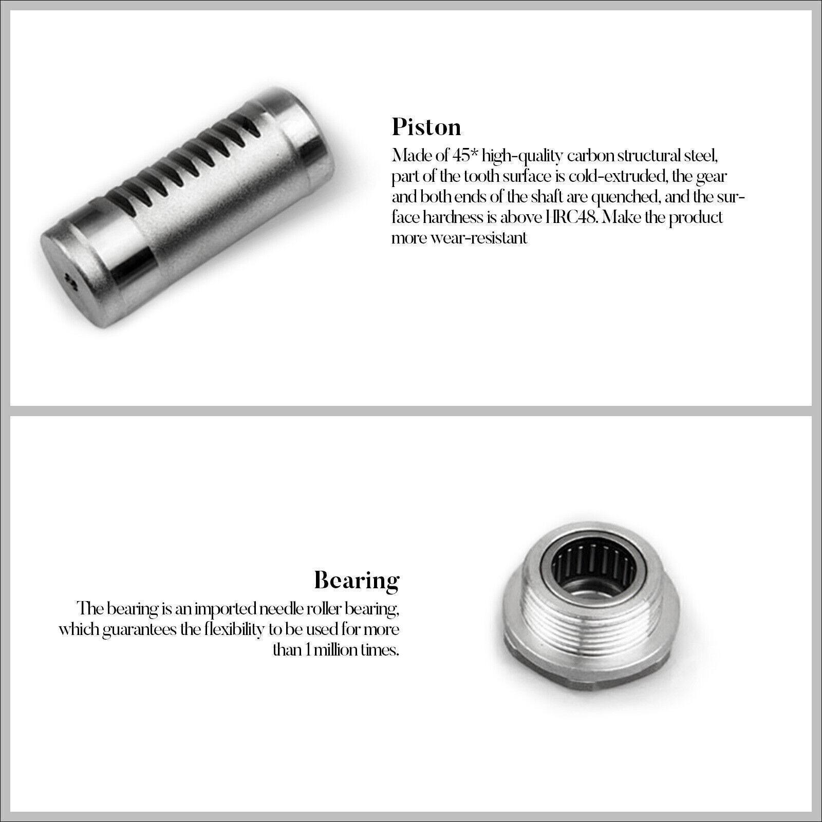 2 Pack 65-85 Kgs Size4 Commercial Door Closer Silver Aluminium Alloy Heavy Duty