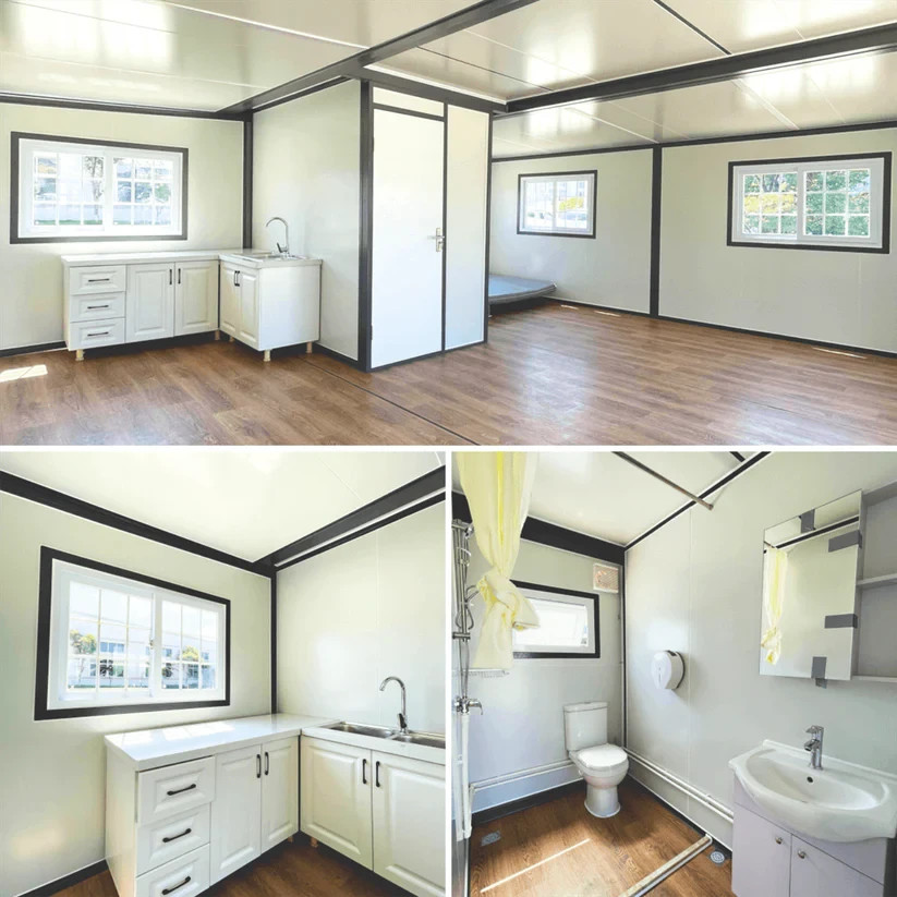 13x20ft Fast Installation Expandable Prefab House Mobile Office W/ Rain Shower