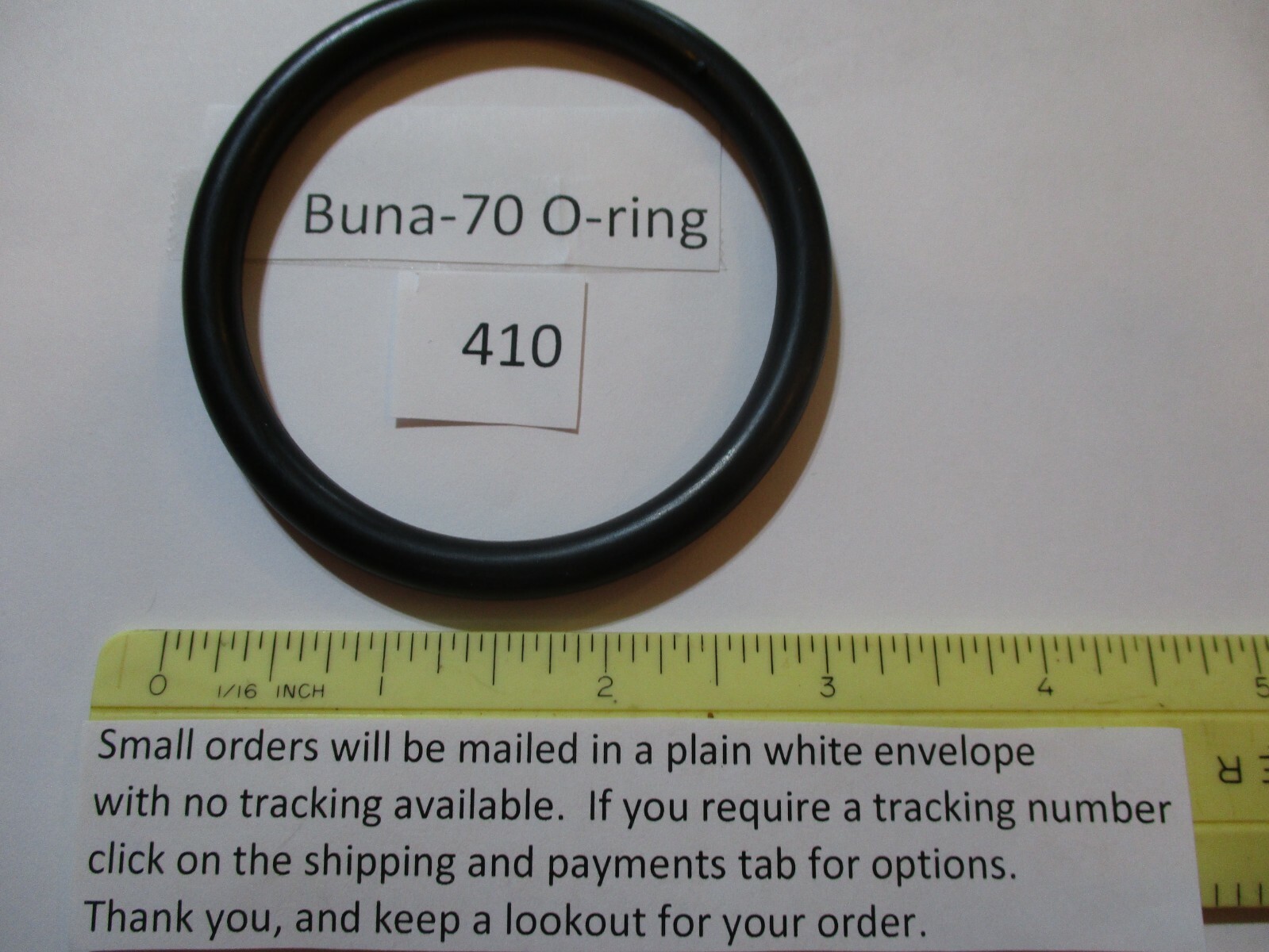 410 O-ring 2-5/8″ ID x 3-1/8″ OD x 1/4″ thick. Buna-70. Quan 1.