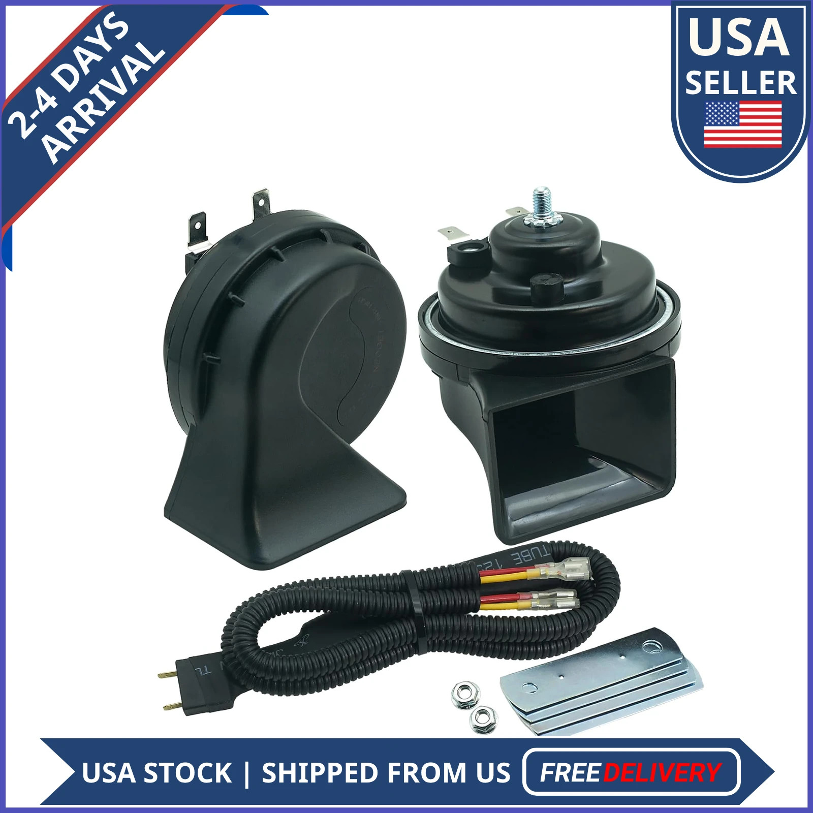 Dual Horn Upgrade Kit for Honda Civic Fit CR-Z Element Insight 1-Pin Harness
