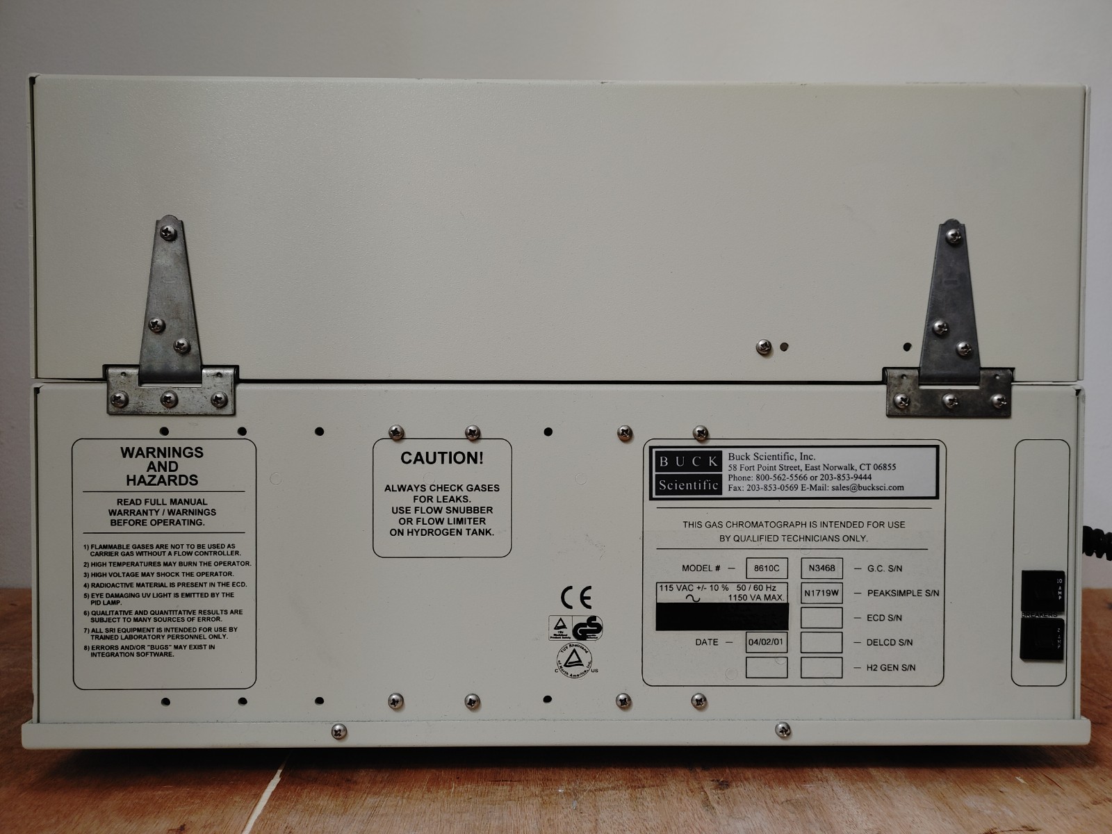 Buck Scientific Model 910 8610C Compact Gas Chromatograph #2