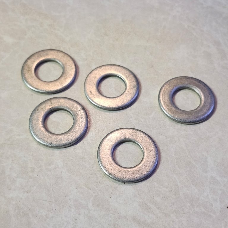 3/8″ SAE Flat Washers Low Carbon Steel Zinc Plated 13/16″ OD Pick Quantity – USA